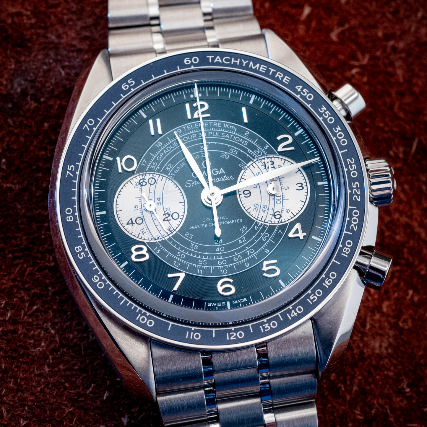 Omega Speedmaster Blue Chronoscope Master Chronometer 2021 Box And Papers Ref 329.30.43.51.03.001