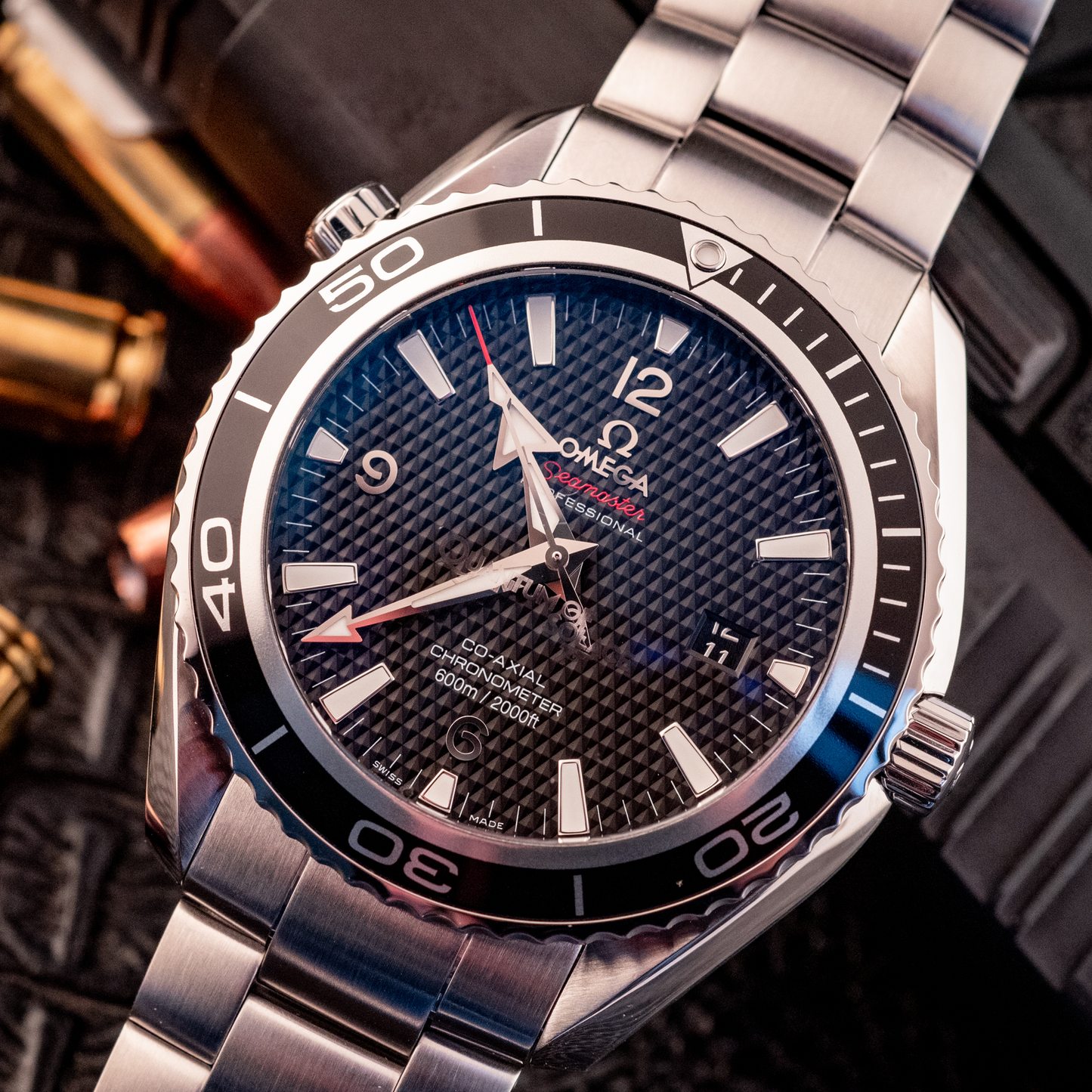 Omega Seamaster Planet Ocean Quantum of Solace Limited Edition 007 James Bond Box And Papers Ref 222.30.46.20.01.001