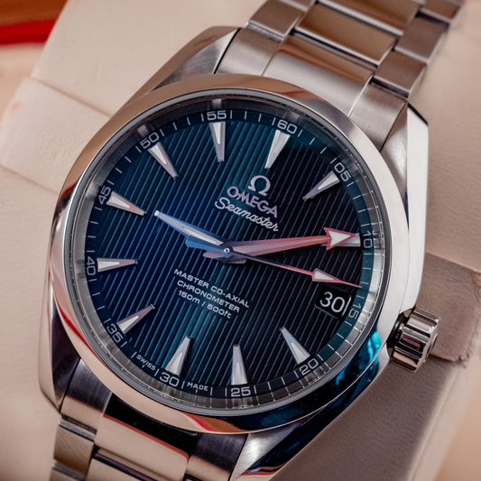 Omega 2021 Seamaster Aqua Terra Bracelet Blue 2021 Box And Papers Ref 231.10.39.21.03.002