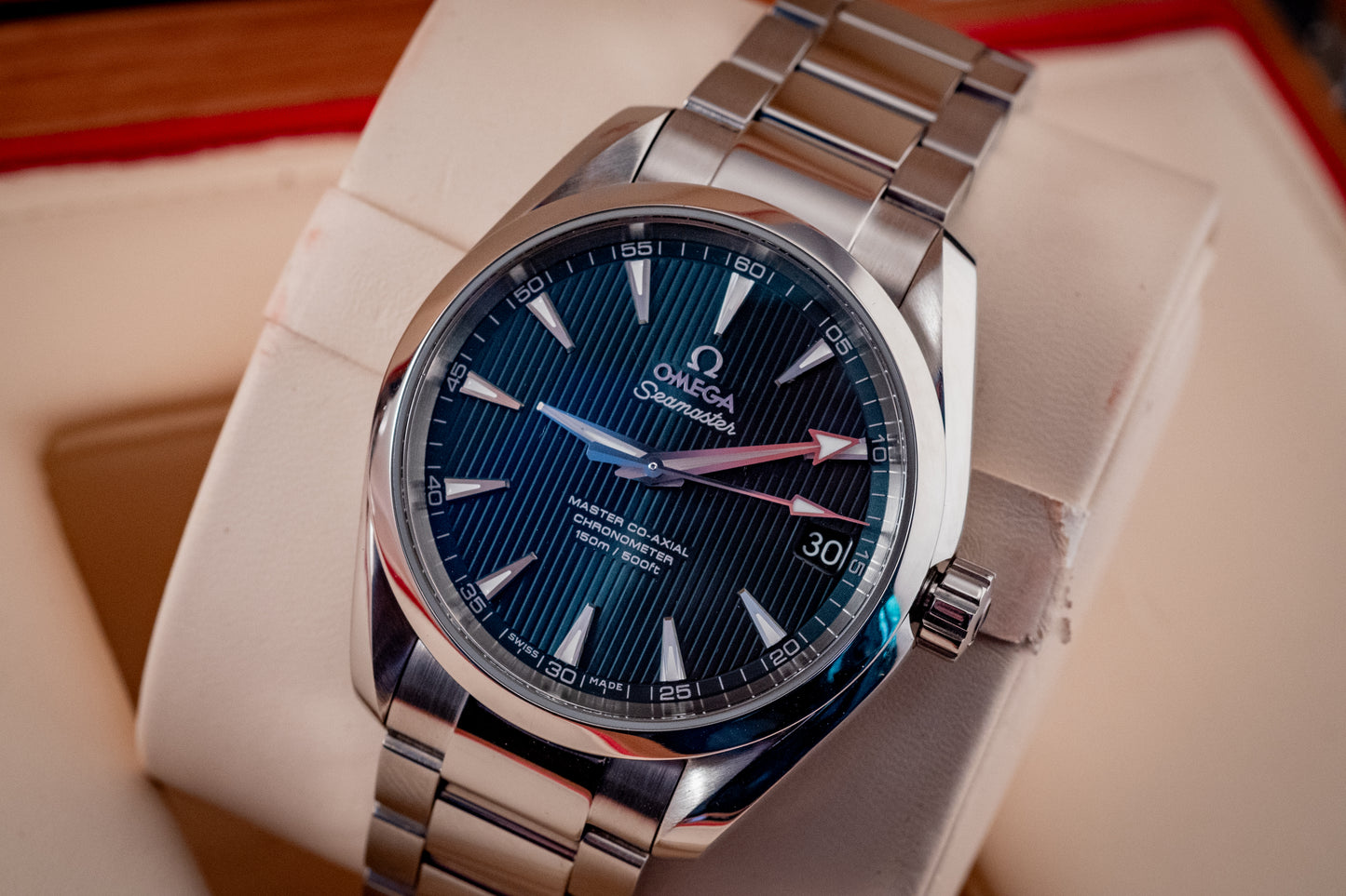 Omega 2021 Seamaster Aqua Terra Bracelet Blue 2021 Box And Papers Ref 231.10.39.21.03.002