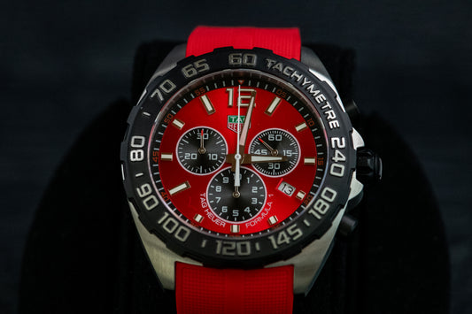 TAG Heuer Formula 1 Red On Red Chrono CAZ101AN.FT8055 Full Set Box And Papers