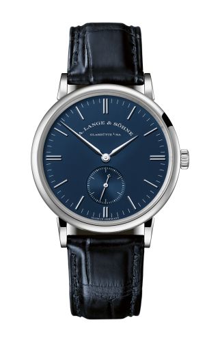 A. Lange & Sšhne Saxonia 35 White Gold / Blue : Ref Number 219.028