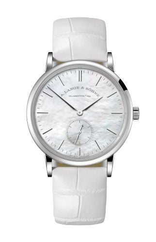 A. Lange & Sšhne Saxonia 35 White Gold / MOP : Ref Number 219.047