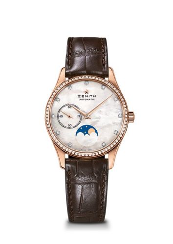 Zenith Elite Ultra Thin Lady Moonphase Rose Gold / MOP / Diamond : Ref Number 22.2310.692/81.C709