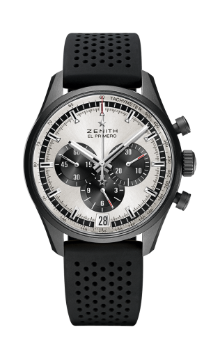 Zenith El Primero Chronomaster 42 Aluminium / Silver / Rubber Strap : Ref Number 24.2041.400/01.R576