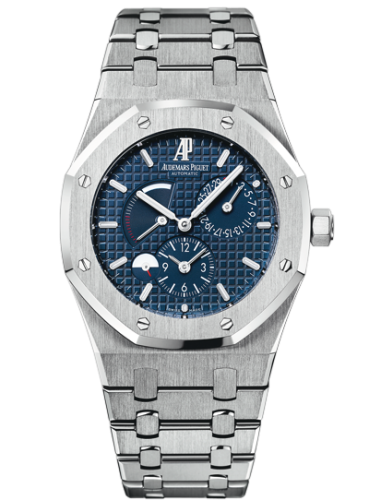 Royal Oak Dual Time Stainless Steel / Blue