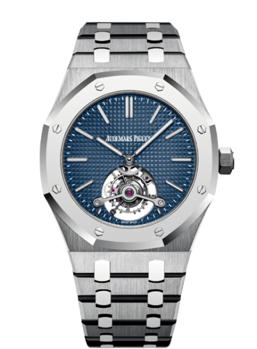 Audemars Piguet Royal Oak Ultra Thin Tourbillon Titanium / Platinum / Blue : Ref Number 26510IP.OO.1220IP.01