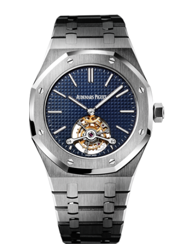 Audemars Piguet Royal Oak Ultra Thin Tourbillon Stainless Steel / Blue : Ref Number 26510ST.OO.1220ST.01