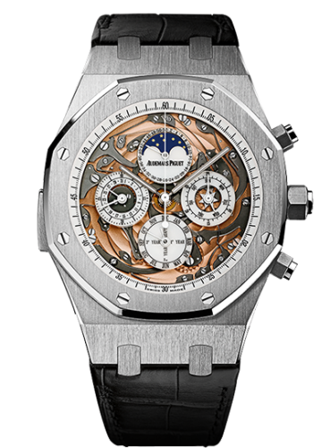 Audemars Piguet Royal Oak Grande Complication Openworked White Gold / Strap : Ref Number 26552BC.OO.D002CR.01