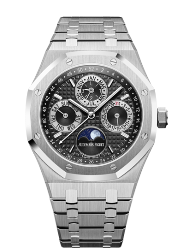 Royal Oak Perpetual Calendar 41 Platinum / Black