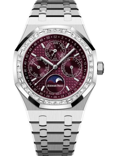 Audemars Piguet Royal Oak Perpetual Calendar 41 White Gold - Diamond / Purple : Ref Number 26598BC.ZZ.1220BC.01