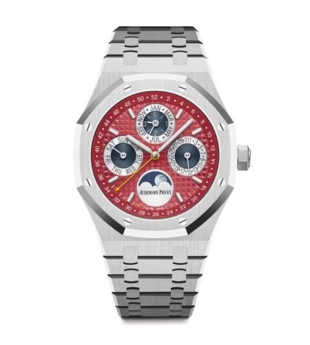 Audemars Piguet Royal Oak Perpetual Calendar 41 White Gold / Red / Thailand : Ref Number 26607BC.OO.1220BC.01
