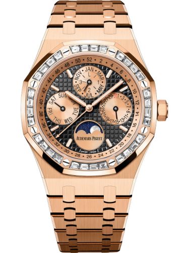 Audemars Piguet Royal Oak Perpetual Calendar 41 Pink Gold - Baguette / Black : Ref Number 26614OR.ZZ.1220OR.01