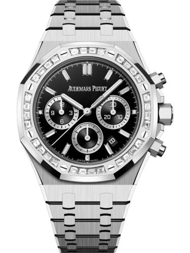 Royal Oak Chronograph 38 White Gold - Diamond / Onyx