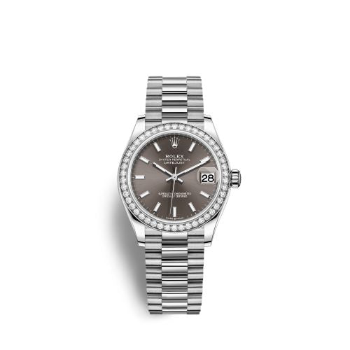 Rolex Datejust 31 White Gold Diamond / Grey : Ref Number 278289rbr-0014