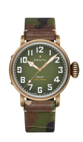 Zenith Pilot Type 20 Adventure 45mm Bronze / Khaki / Camo : Ref Number 29.2430.679/63.C814