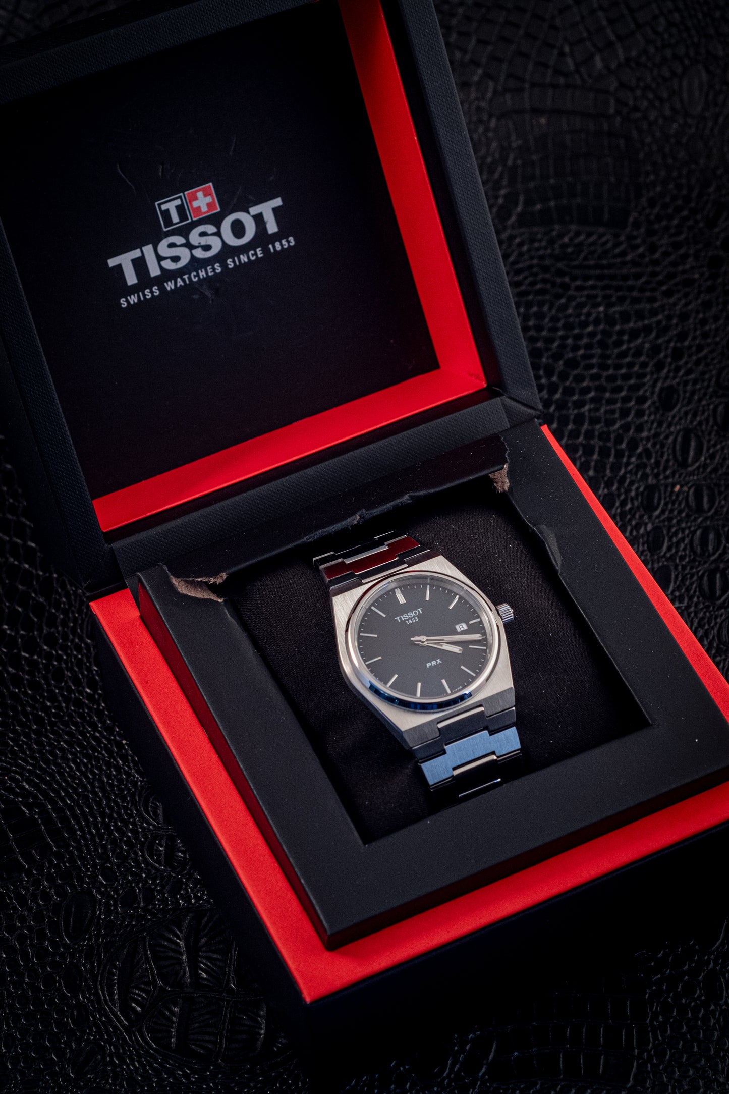 Tissot BRAND NEW PRX T-Classic Blue 40MM Box And Papers Ref T1374101104100
