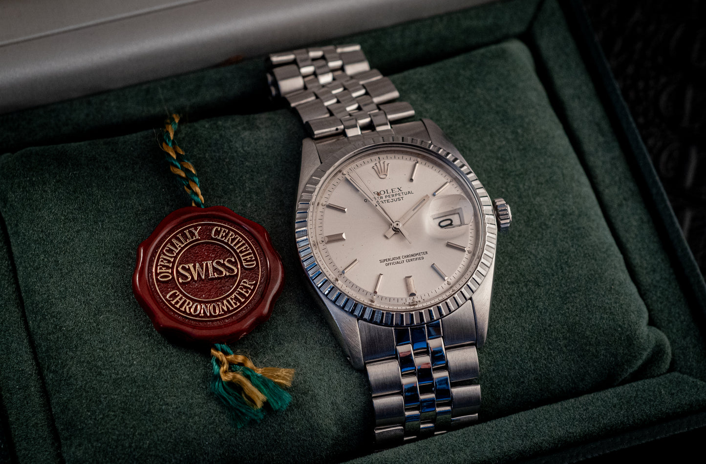 Rolex Datejust 36MM Stainless Steel Silver Dial Ref 1603