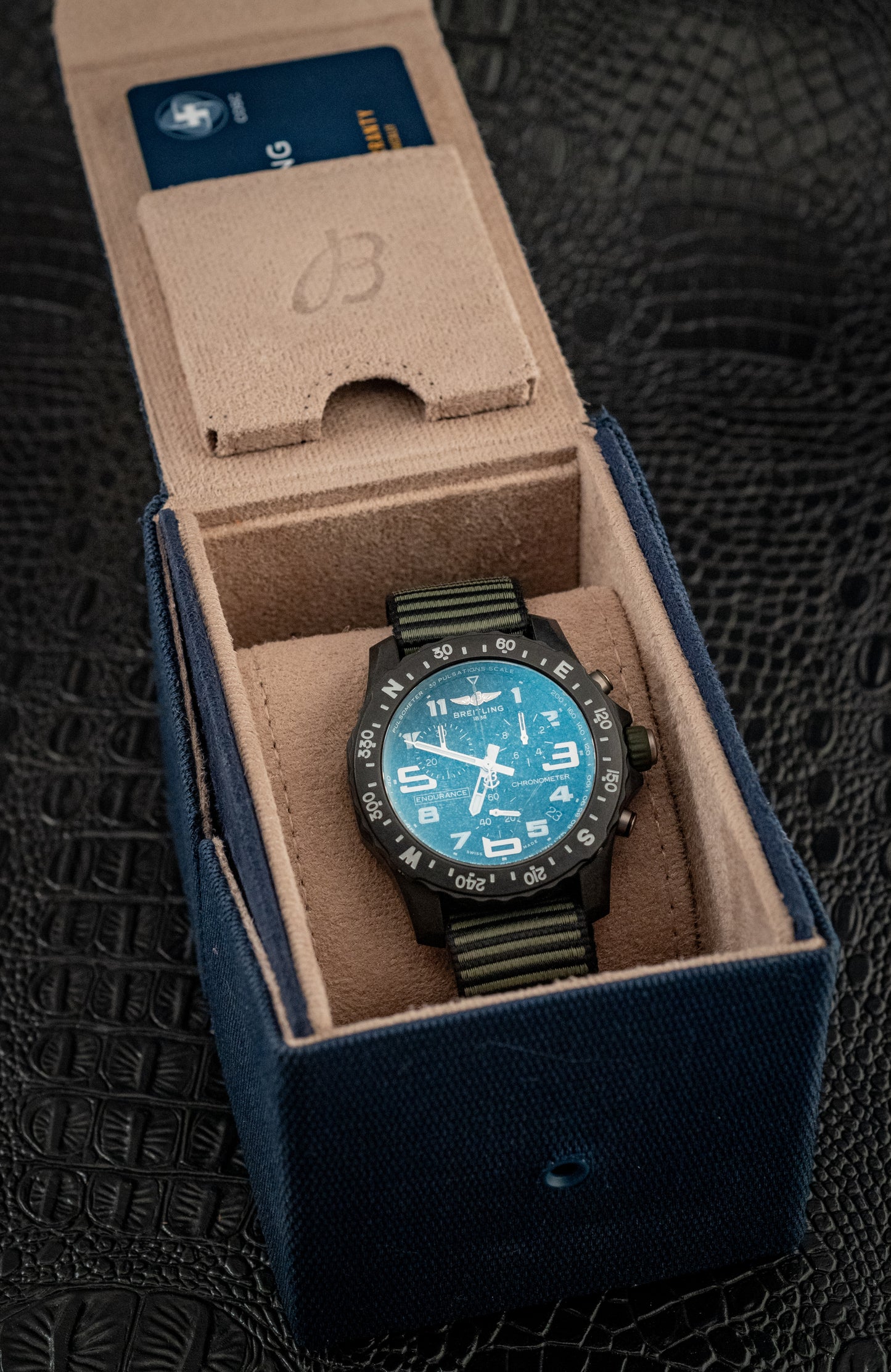 Breitling Endurance Pro Kelly Green 44MM Slater Strap 2022 Box And Papers Ref X82310