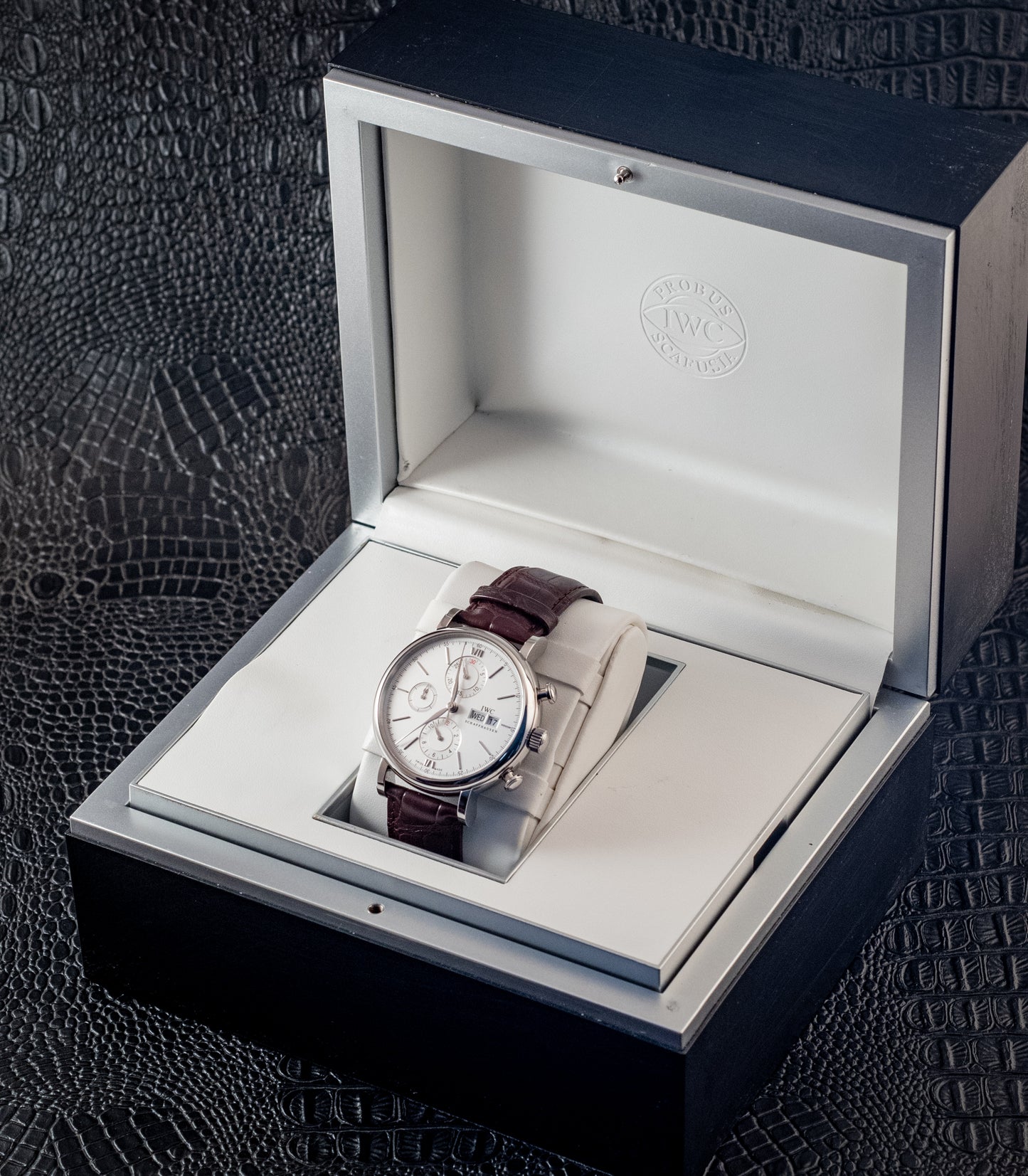 IWC Portofino Chronograph 2020 White Dial Box And Papers Ref IW391027