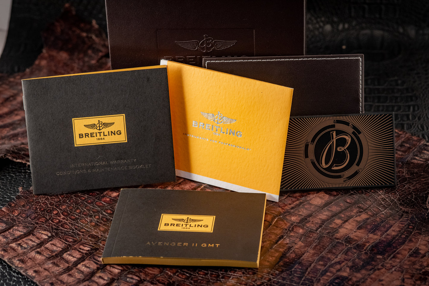 Breitling Avenger II GMT 43 Leather Strap Ref A3239011/BC34 Box And Papers
