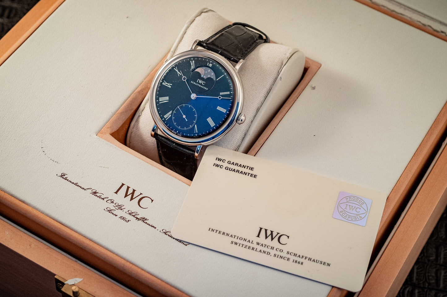 IWC Portofino Hand-Wound 46MM Full Set Box And Papers Ref IW544801