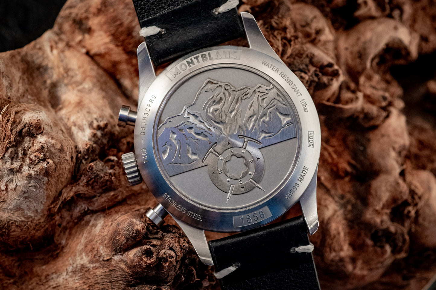 Montblanc 1858 AUTOMATIC CHRONOGRAPH 2023 Box And Papers Extra Strap Ref MB117835