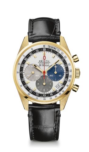 Zenith El Primero A386 Revival 50th Anniversary El Primero Yellow Gold : Ref Number 30.A386.400/69.C807