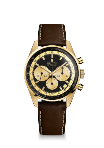 Zenith El Primero A386 Revival Yellow Gold / Black / Phillips : Ref Number 30.P386.400/27.C841