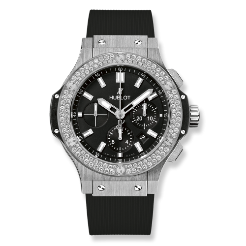 Hublot Big Bang 45 Stainless Steel / Diamond / Black : Ref Number 301.SX.1170.RX.1104