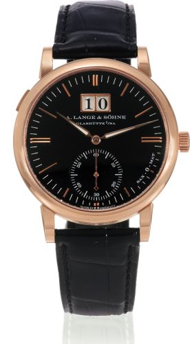 A. Lange & Sšhne Langematik Big Date Pink Gold / Black : Ref Number 308.031