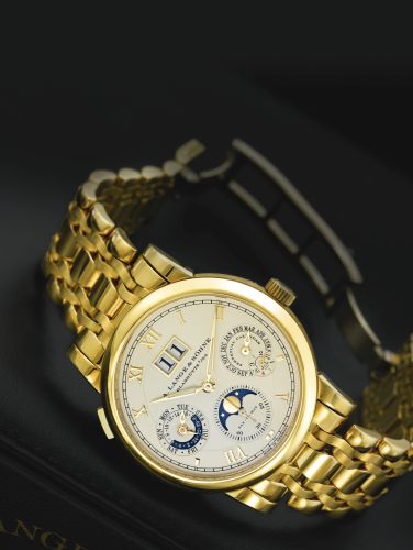 A. Lange & Sšhne Langematik Perpetual Yellow Gold / Bracelet : Ref Number 310.221