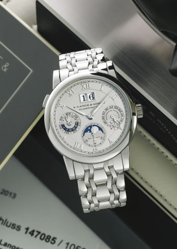 A. Lange & Sšhne Langematik Perpetual Platinum / Bracelet : Ref Number 310.225