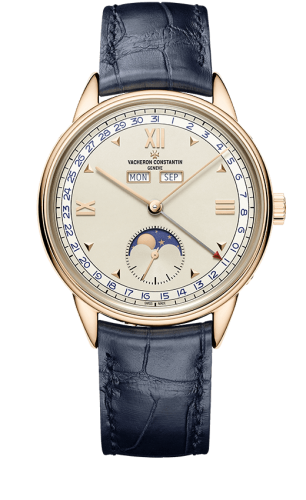 Vacheron Constantin Historiques Triple Calendrier 1948 Pink Gold / Silver / Blue : Ref Number 3100V/000R-B422