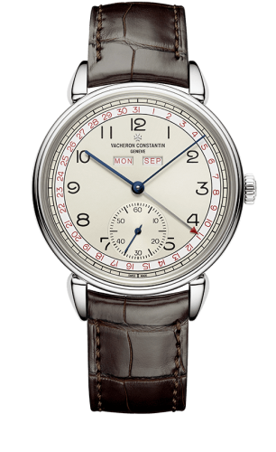 Vacheron Constantin Historiques Triple Calendrier 1942 Stainless Steel / Silver / Burgundy : Ref Number 3110V/000A-B425