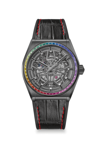 Zenith Defy Classic 41mm Black Ceramic / Rainbow / Greater China : Ref Number 33.9002.670/96.R587