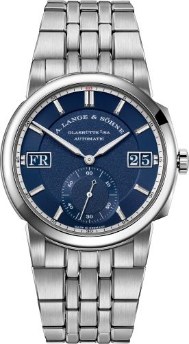 A. Lange & Sšhne Odysseus Stainless Steel / Blue / Bracelet : Ref Number 363.179