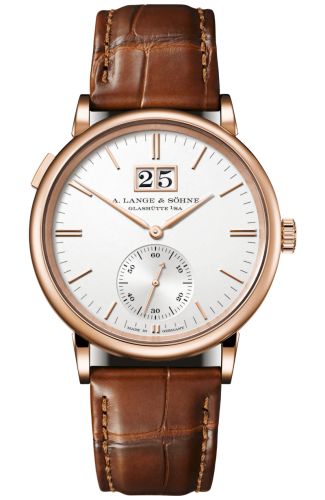 A. Lange & Sšhne Saxonia Outsize Date Pink Gold / Silver : Ref Number 381.032