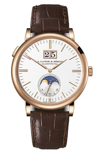 A. Lange & Sšhne Saxonia Moonphase Pink Gold / Silver : Ref Number 384.032
