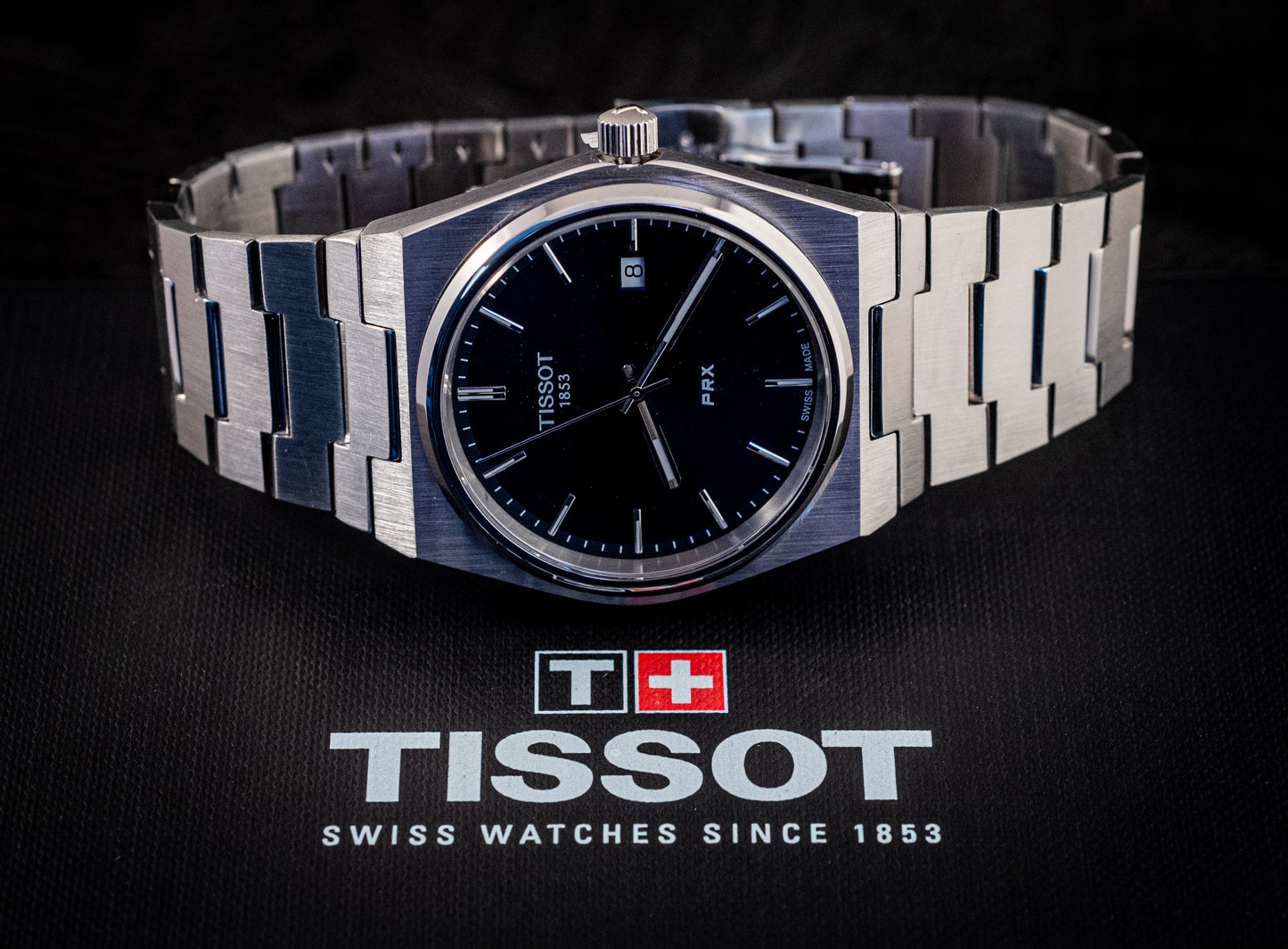 Tissot BRAND NEW PRX T-Classic Blue 40MM Box And Papers Ref T1374101104100
