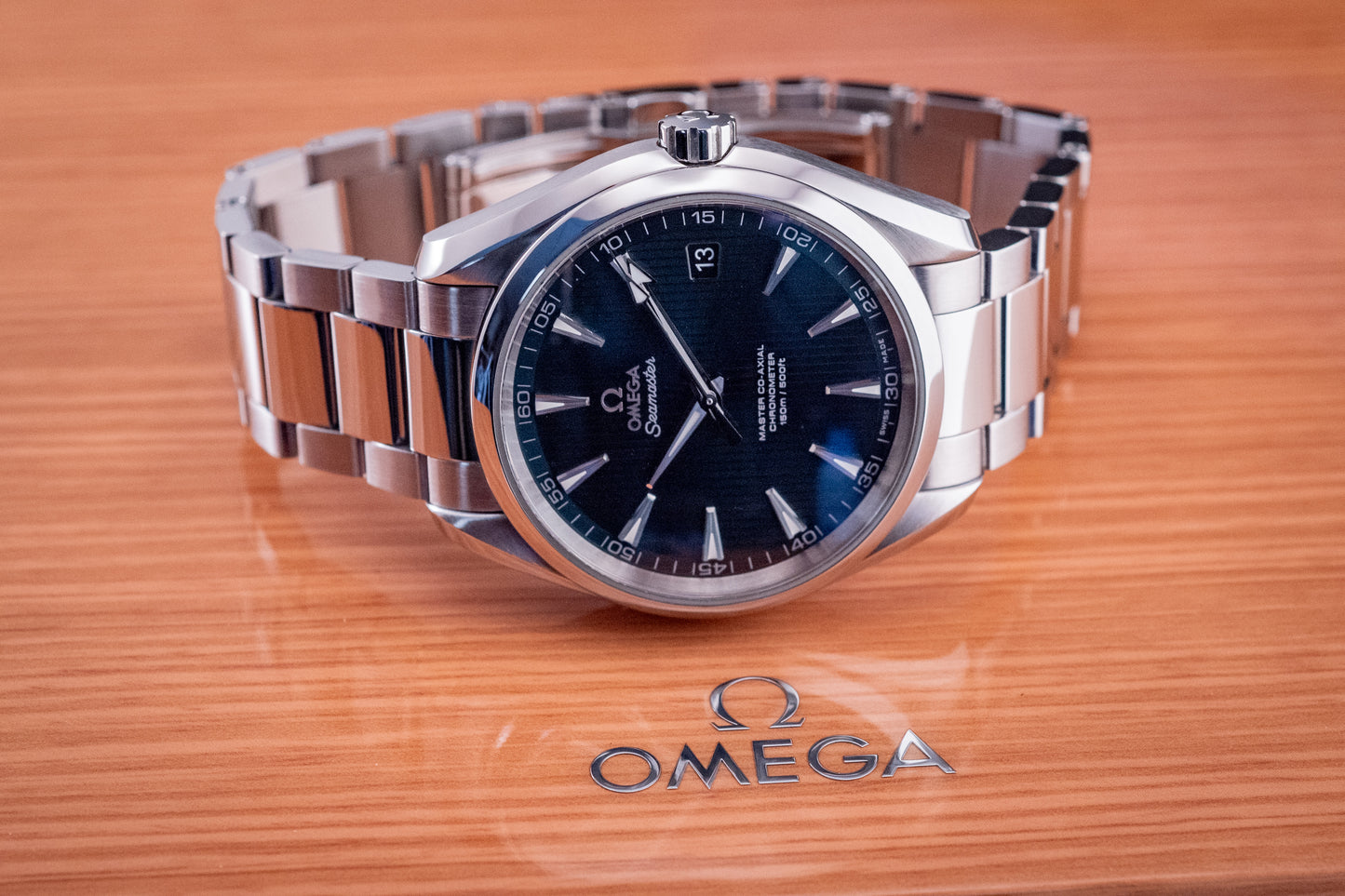 Omega Seamaster Aqua Terra 11/2023 Blue Dial Box And Papers Ref 231.10.42.21.03.003