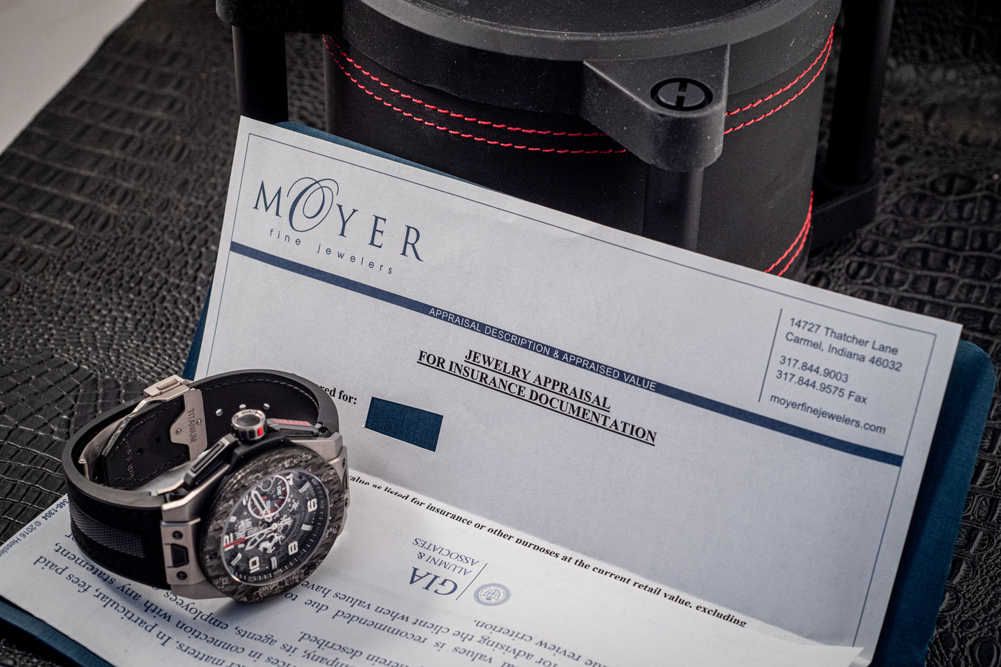 Hublot Big Bang Ferrari 2019 45MM Carbon Box And Papers With Watch Winder Ref 401.NJ.0123.VR