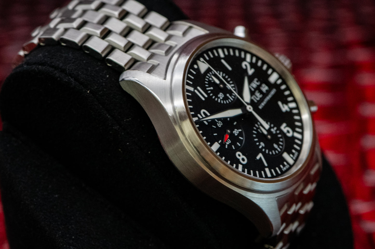 IWC Pilot Spitfire Black Dial IW31704 Full Set Box And Papers