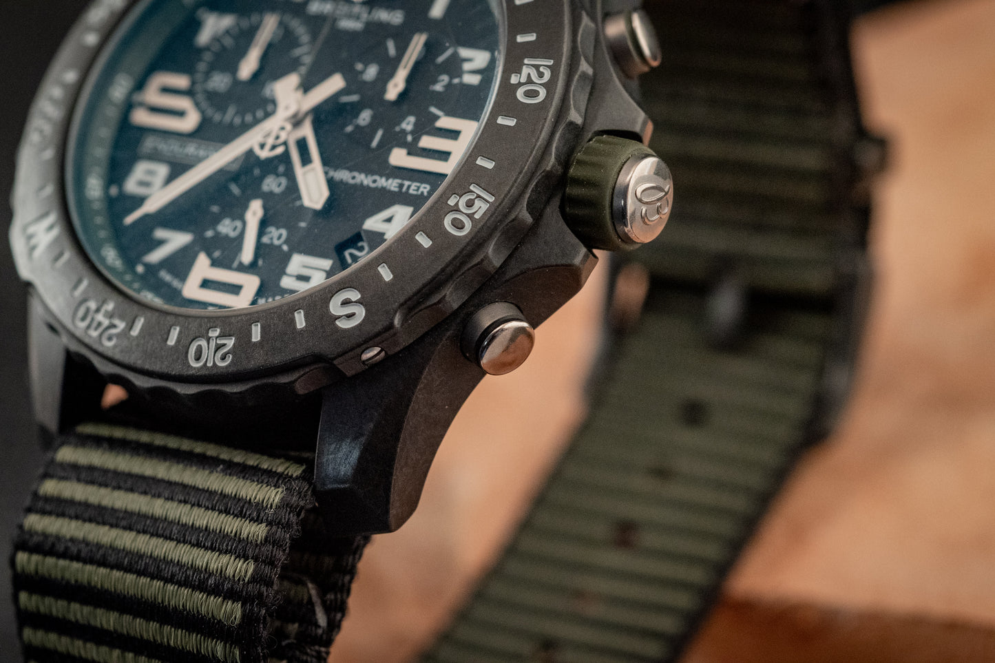 Breitling Endurance Pro Kelly Green 44MM Slater Strap 2022 Box And Papers Ref X82310