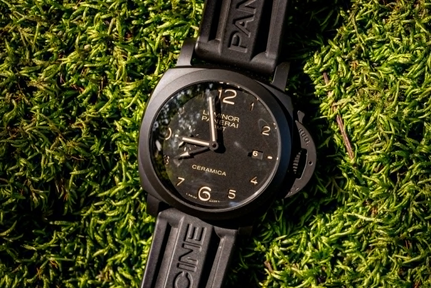 Panerai Luminor 1950 Ceramic 2016 2 Extra Leather Straps Box And Papers Ref PAM00441