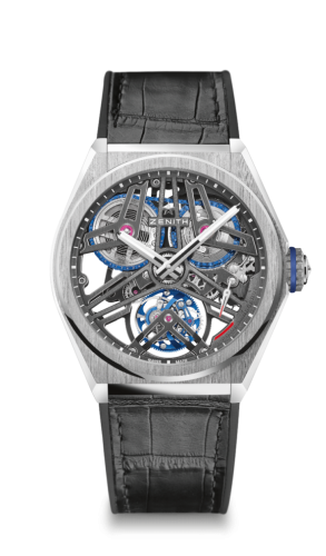 Zenith Defy Fusee Tourbillon Platinum / Skeleton / Alligator : Ref Number 40.9000.4805/75.R582