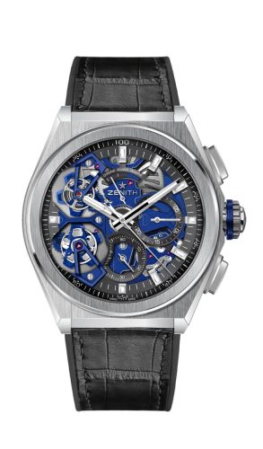 Zenith Defy Double Tourbillon Platinum / Skeleton / Alligator : Ref Number 40.9000.9020/78.R582