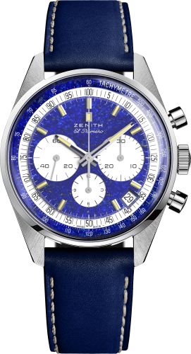 Zenith El Primero A386 Platinum / Lapis Lazuli / Phillips : Ref Number 40.P386.400/57.C842
