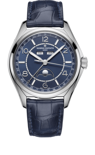 Vacheron Constantin FiftySix Complete Calendar Stainless Steel / Blue : Ref Number 4000E/000A-B548