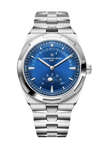 Vacheron Constantin Overseas Moon Phase Retrograde Date Stainless Steel / Blue : Ref Number 4000V/210A-B911
